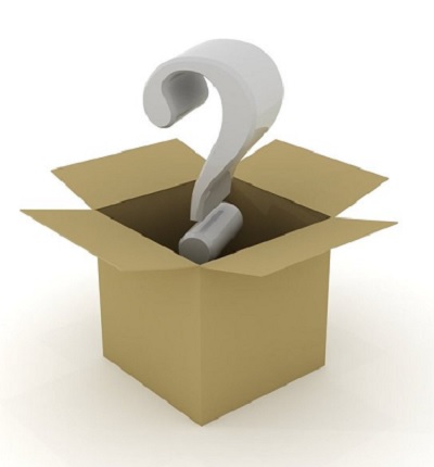 Fragezeichen in der Box
