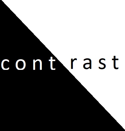 Contrast black and white