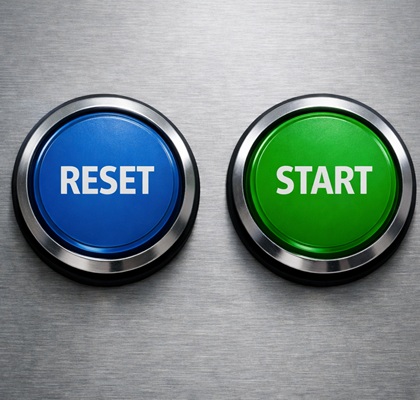 Buttons reset and start
